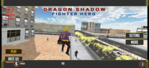 DRAGON SHADOW FIGHTER HERO title screen