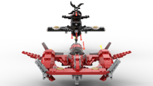 Two airplanes engage in a dogfight, attacking each other with an array of lasers.